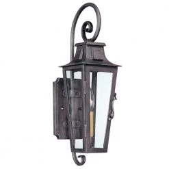 French Quarter Aged Pewter Outdoor Wall Lantern Sconce by Troy Lighting
