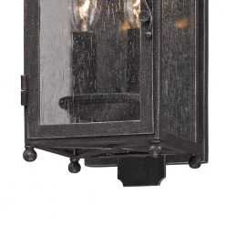 Larchmont 2-Light Aged Pewter Outdoor Wall Lantern Sconce by Troy Lighting -Troy Lighting Sales aged pewter troy lighting outdoor sconces b3211 4f 1000