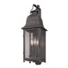 Larchmont 3-Light Aged Pewter Outdoor Wall Lantern Sconce by Troy Lighting