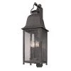 Larchmont 4-Light Aged Pewter Outdoor Wall Lantern Sconce by Troy Lighting