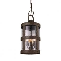Barbosa 3-Light Barbosa Bronze Outdoor Pendant by Troy Lighting