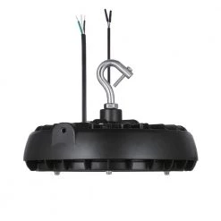 9 in. Round Integrated LED Black High Bay Light, 5000K by EnviroLite -Troy Lighting Sales black envirolite high bay lights hbr14dmdp50 40 1000