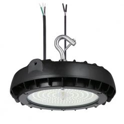 9 in. Round Integrated LED Black High Bay Light, 5000K by EnviroLite