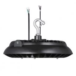 11 in. Round Integrated LED Black High Bay Light, 5000K by EnviroLite -Troy Lighting Sales black envirolite high bay lights hbr22dmdp50 40 1000