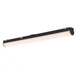 45-Watt Equivalent 4 ft. Integrated LED Linear Black Strip Light with Selectable CCT/Wattage/Lumen and 0-10-Volt Dimming by EnviroLite