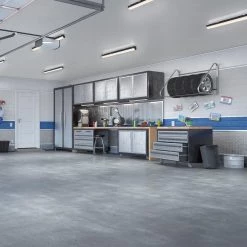 90-Watt Equivalent 8 ft. Integrated LED Linear Black Strip Light with Selectable CCT/Wattage/Lumen and 0-10-Volt Dimming by EnviroLite -Troy Lighting Sales black envirolite strip light fixtures st8lswdmdscb 40 1000