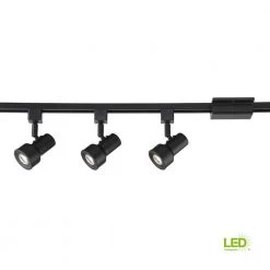3.5 ft. Solid Black Integrated LED Track Lighting Kit with 3-Small Step Cylinder LED Track Lights by EnviroLite -Troy Lighting Sales black envirolite track lighting kits evt1042d3a 05 a0 1000