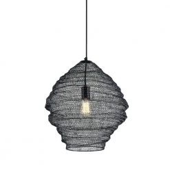 Wabi Sabi 18 in. W 1-Light Black Pendant by Troy Lighting