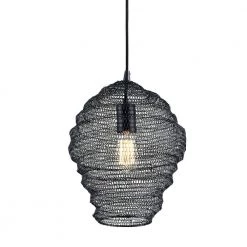 Wabi Sabi 13 in. W 1-Light Black Pendant by Troy Lighting