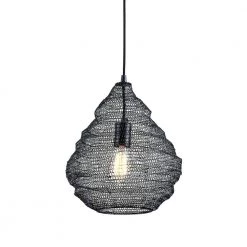 Wabi Sabi 14 in. W 1-Light Black Pendant by Troy Lighting