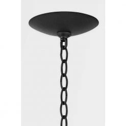 Bodhi 4-Light Black Chandelier with White Linen Shade by Troy Lighting -Troy Lighting Sales black troy lighting chandeliers f7726 for 1f 1000