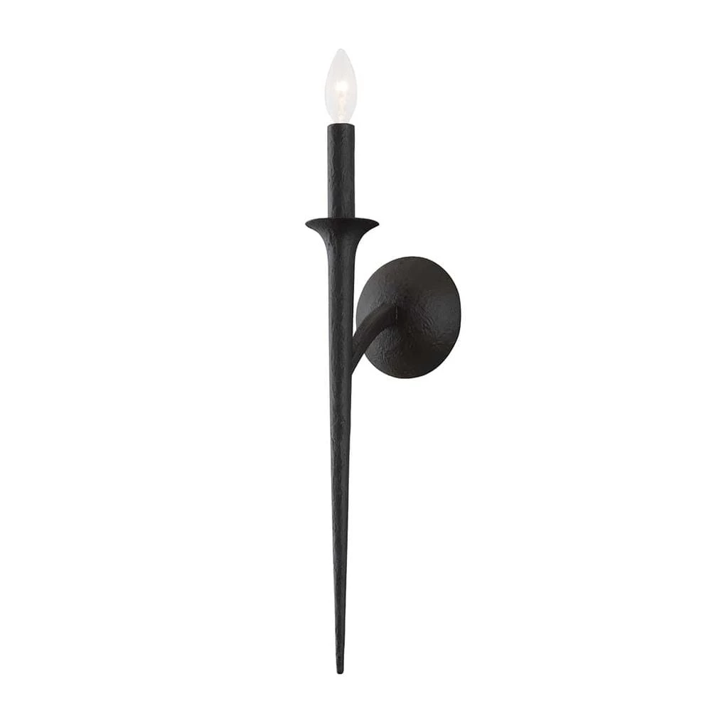 Luca 1 Black Wall Sconce by Troy Lighting 3 Luca 1 Black Wall Sconce by Troy Lighting