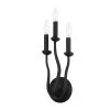 Reign 3 Black Wall Sconce by Troy Lighting