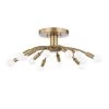 Tristan 25 in. 12-Light Brass Flush Mount by Troy Lighting -Troy Lighting Sales brass troy lighting flush mount lights c2812 pbr 64 1000