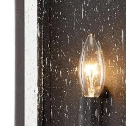 Holmes 1-Light Bronze and Brass Wall Sconce with Clear Seeded Glass Shade by Troy Lighting -Troy Lighting Sales bronze and brass troy lighting vanity lighting b7421 4f 1000