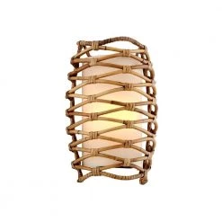 Balboa 1-Light Natural Rattan Sconce by Troy Lighting