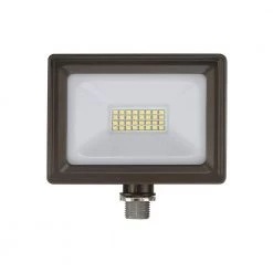 5 in. Bronze LED Outdoor Security Flood Light with Tempered Glass Lens by EnviroLite -Troy Lighting Sales bronze envirolite flood lights fl14nt50 48 1f 1000