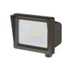 5 in. Bronze LED Outdoor Security Flood Light with Tempered Glass Lens by EnviroLite -Troy Lighting Sales bronze envirolite flood lights fl14nt50 48 64 1000