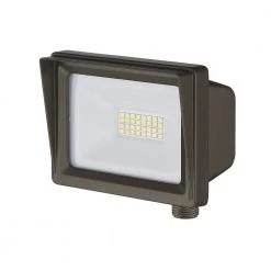 Troy Lighting Sales 9 5 in. Bronze LED Outdoor Security Flood Light with Tempered Glass Lens by EnviroLite