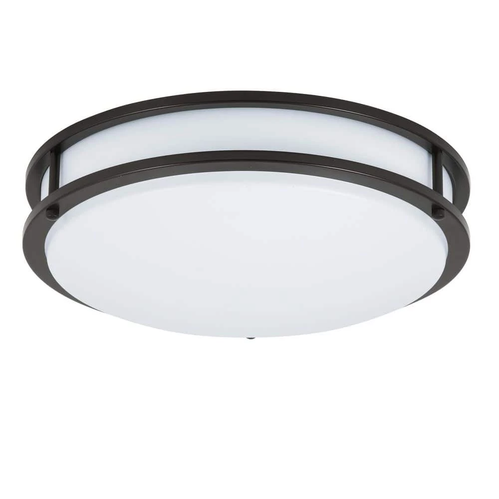 10 in. Bronze Integrated LED Selectable CCT Round Ceiling Light Flush Mount by EnviroLite 5 10 in. Bronze Integrated LED Selectable CCT Round Ceiling Light Flush Mount by EnviroLite - Image 3