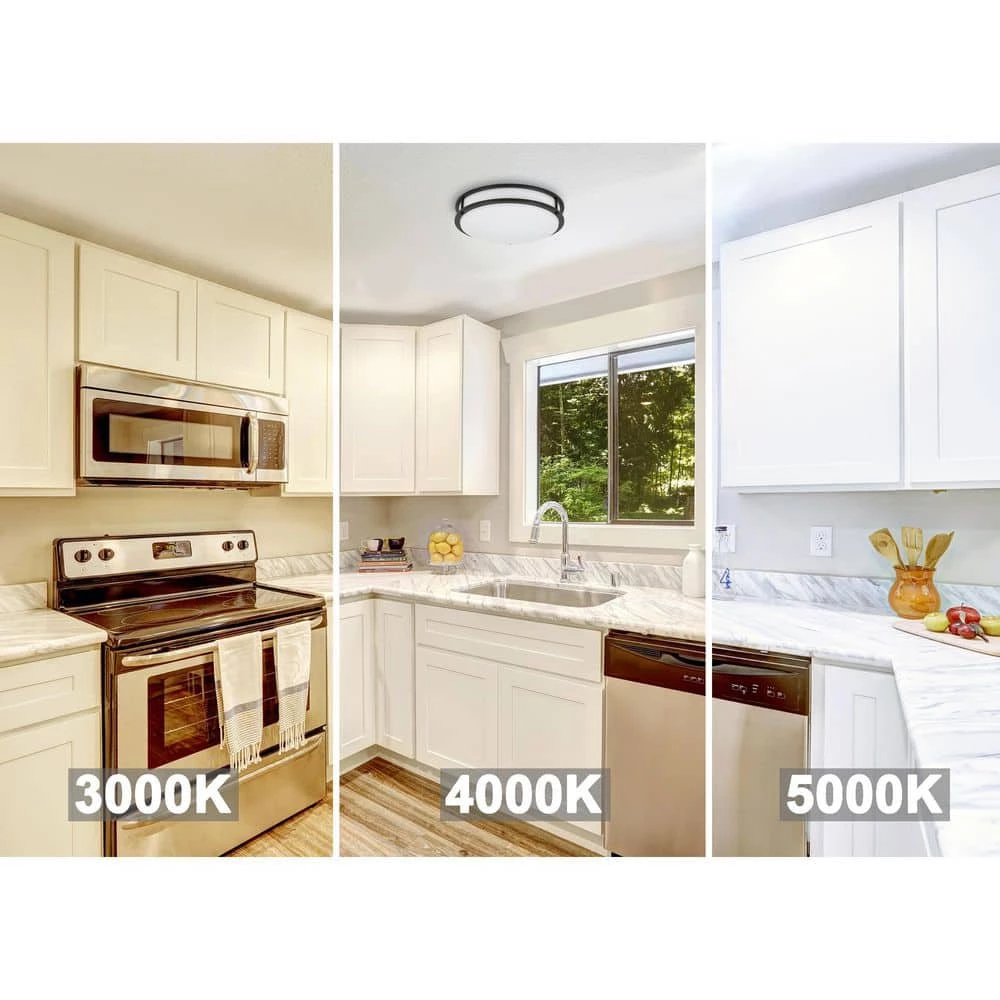 10 in. Bronze Integrated LED Selectable CCT Round Ceiling Light Flush Mount by EnviroLite 4 10 in. Bronze Integrated LED Selectable CCT Round Ceiling Light Flush Mount by EnviroLite - Image 2