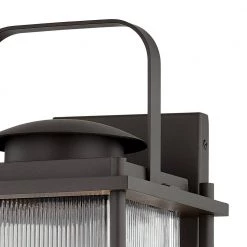 James Bay 3-Light Bronze Wall Sconce with Clear Ribbed Glass Shade by Troy Lighting 9 James Bay 3-Light Bronze Wall Sconce with Clear Ribbed Glass Shade by Troy Lighting -Troy Lighting Sales bronze troy lighting vanity lighting b7312 1f 1000