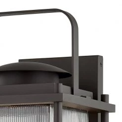 James Bay 4-Light Bronze Wall Sconce with Clear Ribbed Glass Shade by Troy Lighting -Troy Lighting Sales bronze troy lighting vanity lighting b7313 1f 1000