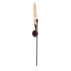 Dragonfly Bronze with Satin Leaf Wall Mount Sconce by Troy Lighting
