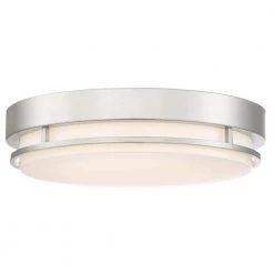 Noble 14 in. Brushed Nickel Integrated Selectable LED White Colors Round Flush Mount by EnviroLite 17 Noble 14 in. Brushed Nickel Integrated Selectable LED White Colors Round Flush Mount by EnviroLite -Troy Lighting Sales brushed nickel envirolite flush mount lights ev3162c3a 35 4f 1000