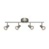 Armstrong 2 ft. 4-Light Brushed Nickel Integrated LED Fixed Track Lighting Kit by EnviroLite -Troy Lighting Sales brushed nickel envirolite track lighting kits evt41052d3 35 64 1000