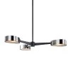 Allisio 3-Light Carbide Black and Black Chrome Chandelier with Black Chrome Shade by Troy Lighting -Troy Lighting Sales carbide black and black chrome troy lighting chandeliers f7333 64 1000