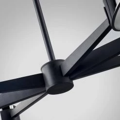 Allisio 6-Light Carbide Black and Black Chrome Pendant by Troy Lighting -Troy Lighting Sales carbide black and black chrome troy lighting chandeliers f7336 4f 1000