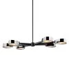 Allisio 6-Light Carbide Black and Black Chrome Pendant by Troy Lighting