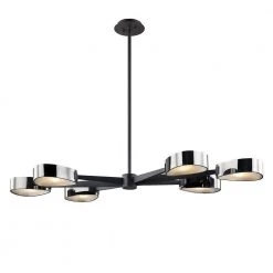 Allisio 6-Light Carbide Black and Black Chrome Pendant by Troy Lighting -Troy Lighting Sales carbide black and black chrome troy lighting chandeliers f7336 c3 1000