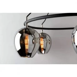 Iliad 6-Light Carbide Black 40 in. W Pendant with Plated Smoke Glass by Troy Lighting 11 Iliad 6-Light Carbide Black 40 in. W Pendant with Plated Smoke Glass by Troy Lighting -Troy Lighting Sales carbide black troy lighting chandeliers f6216 1f 1000