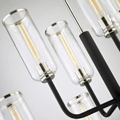 Aeon 8-Light 37 in. D Carbide Black Chandelier with Clear Glass Shade by Troy Lighting 12 Aeon 8-Light 37 in. D Carbide Black Chandelier with Clear Glass Shade by Troy Lighting -Troy Lighting Sales carbide black troy lighting chandeliers f6278 1f 1000