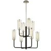 Aeon 8-Light 37 in. D Carbide Black Chandelier with Clear Glass Shade by Troy Lighting -Troy Lighting Sales carbide black troy lighting chandeliers f6278 64 1000
