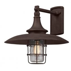 Allegany Centennial Rust Outdoor Wall Lantern Sconce by Troy Lighting