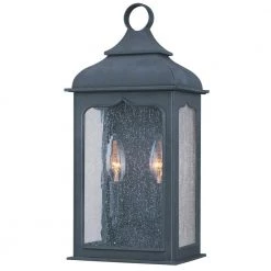 Henry Street 2-Light Colonial Iron Outdoor Wall Lantern Sconce by Troy Lighting