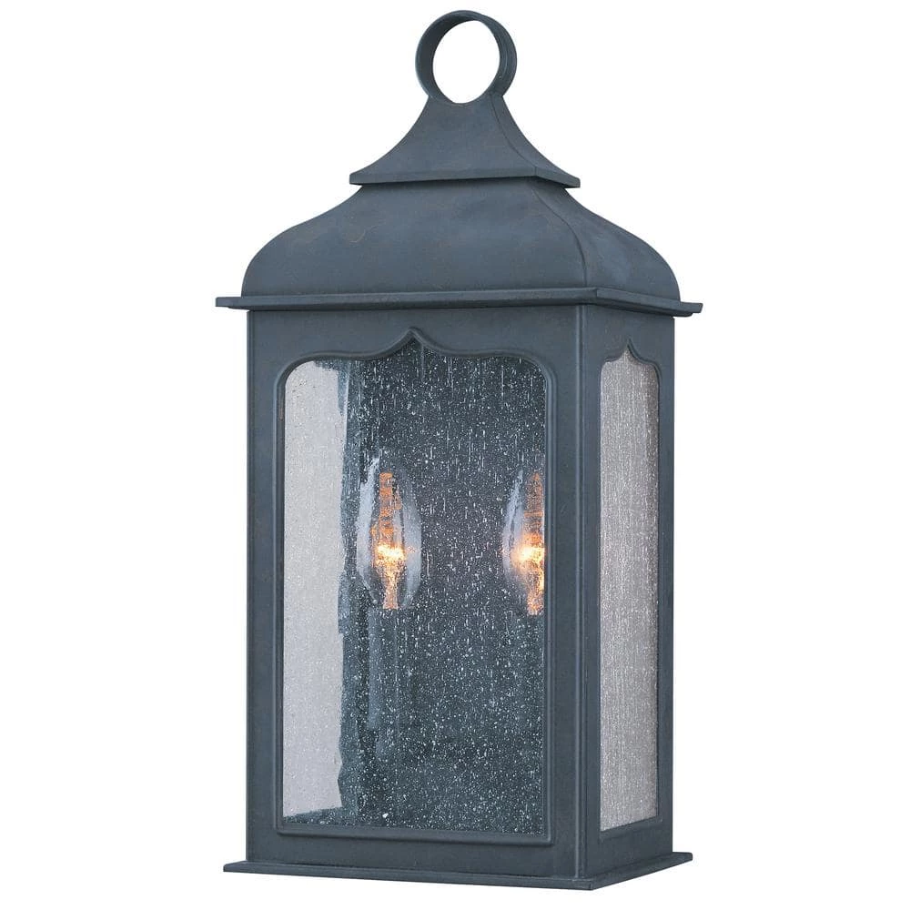 Henry Street 2-Light Colonial Iron Outdoor Wall Lantern Sconce by Troy Lighting 3 Henry Street 2-Light Colonial Iron Outdoor Wall Lantern Sconce by Troy Lighting