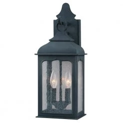 Henry Street 2-Light Colonial Iron Outdoor Wall Lantern Sconce by Troy Lighting