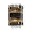 Apollo 2-Light Dark Bronze and Polished Chrome 14 in. W Wall Sconce with Plated Smoked Glass with Clear Glass Rods by Troy Lighting -Troy Lighting Sales dark bronze and polished chrome troy lighting wall sconces b5902 64 1000