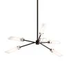 High Line 6-Light Dark Bronze Chandelier with Opal White Glass Shade by Troy Lighting -Troy Lighting Sales dark bronze troy lighting chandeliers f7226 64 1000