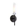 High Line 0.88 in. Dark Bronze Sconce with Opal White Glass Shade by Troy Lighting -Troy Lighting Sales dark bronze troy lighting vanity lighting b7221 64 1000