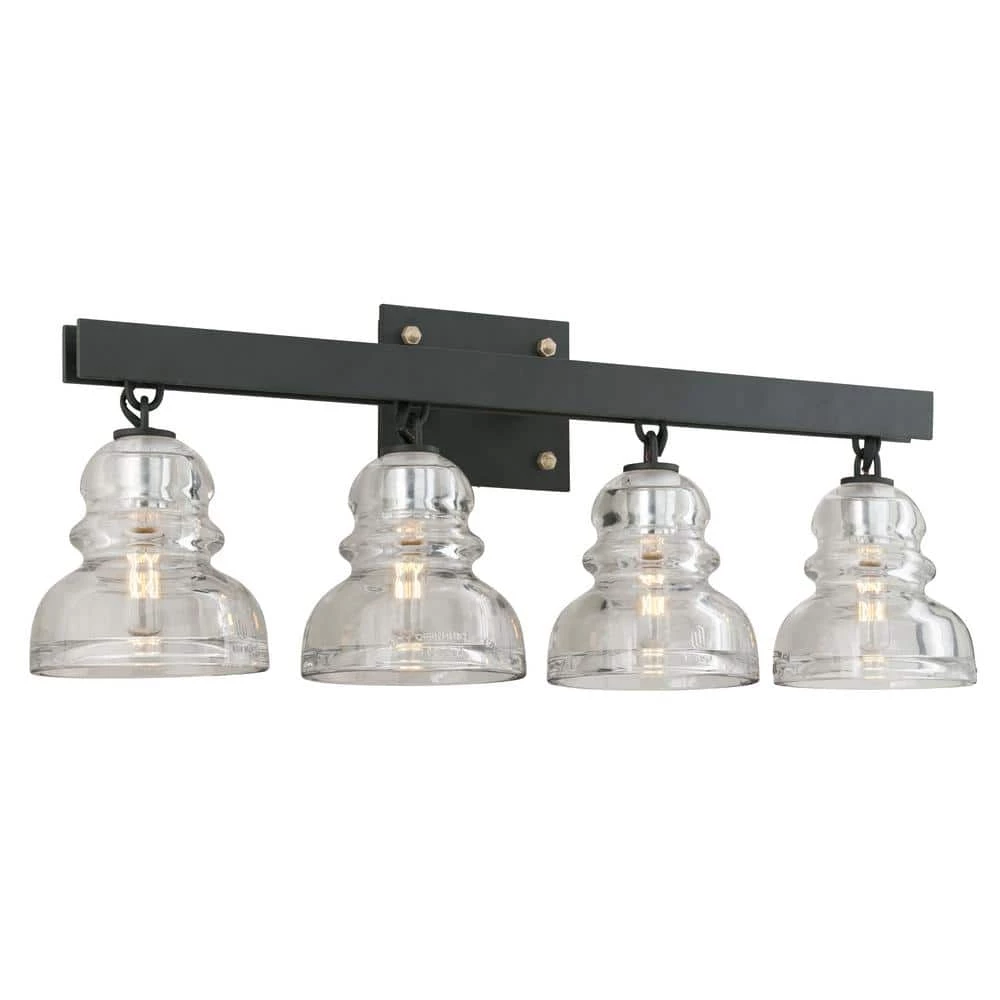 Menlo Park 4-Light Deep Bronze Vanity Light by Troy Lighting 3 Menlo Park 4-Light Deep Bronze Vanity Light by Troy Lighting