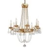 Viola 8-Light Distressed Gold Leaf Chandelier by Troy Lighting -Troy Lighting Sales distressed gold leaf troy lighting chandeliers f5366 64 1000
