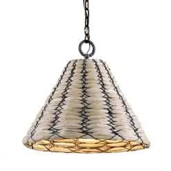 Solana 1-Light Earthen Bronze Pendant by Troy Lighting