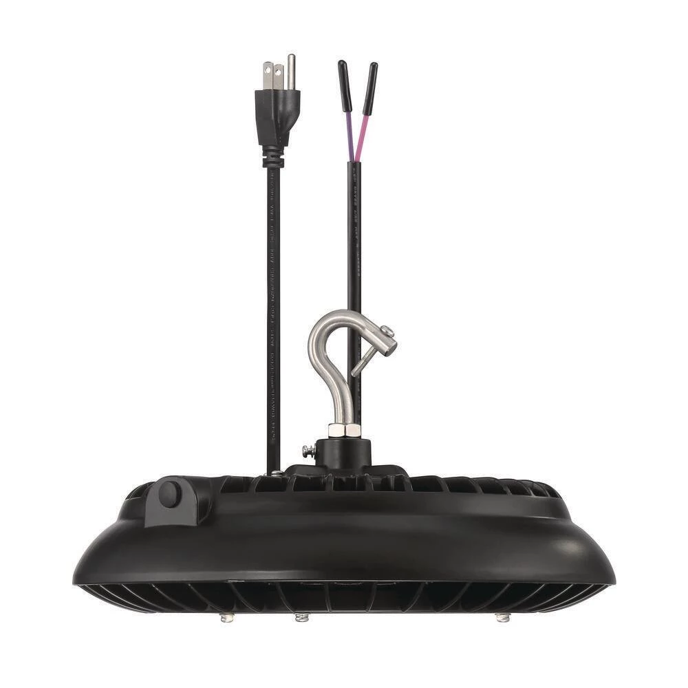 11 in. 150-Watt Equivalent Black Horticulture Round Integrated LED Plant Grow Light by EnviroLite 2 11 in. 150-Watt Equivalent Black Horticulture Round Integrated LED Plant Grow Light by EnviroLite - Image 2