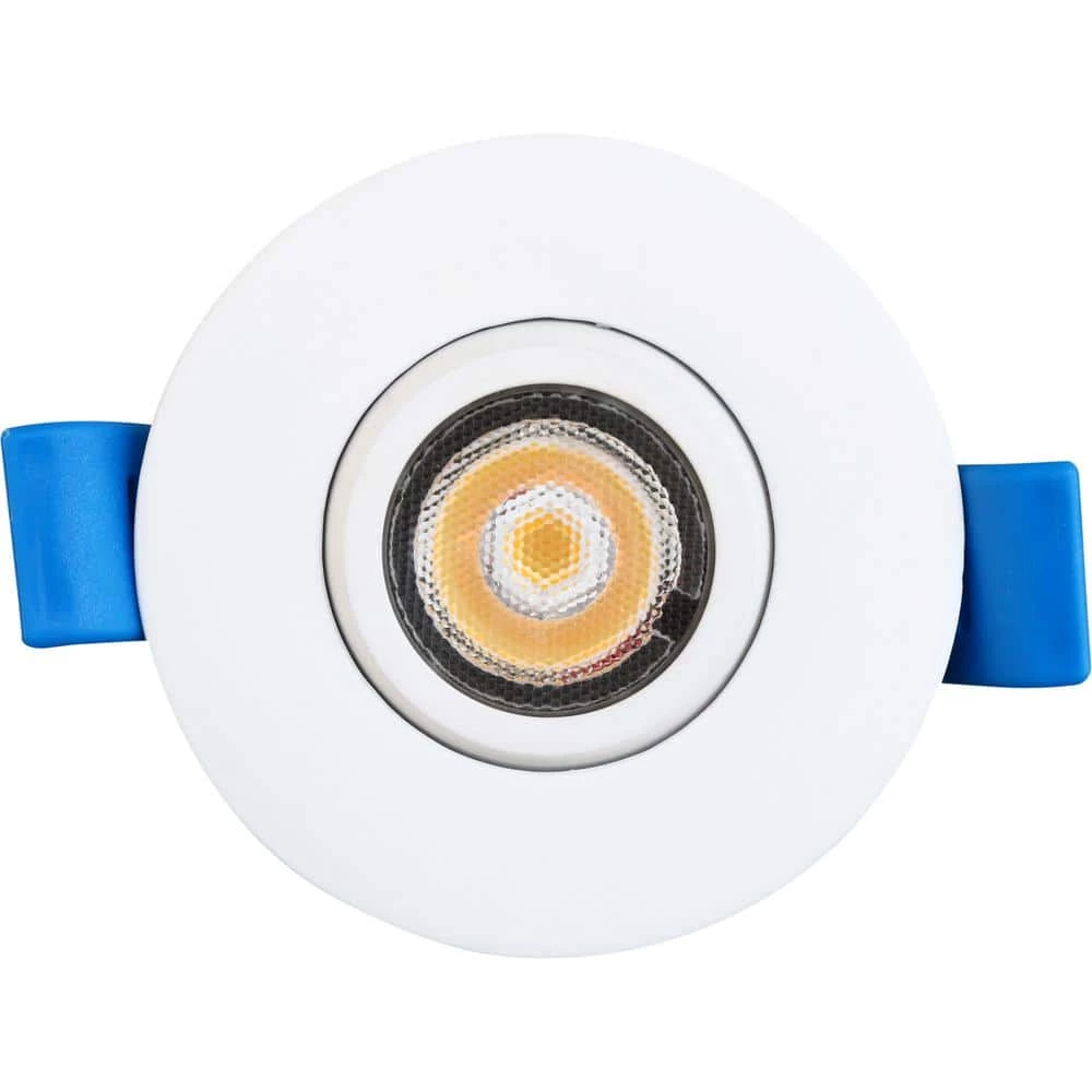 2 in. 4000K Canless Remodel Directional Gimbal White Integrated LED Recessed Light Kit by EnviroLite 6 2 in. 4000K Canless Remodel Directional Gimbal White Integrated LED Recessed Light Kit by EnviroLite - Image 4