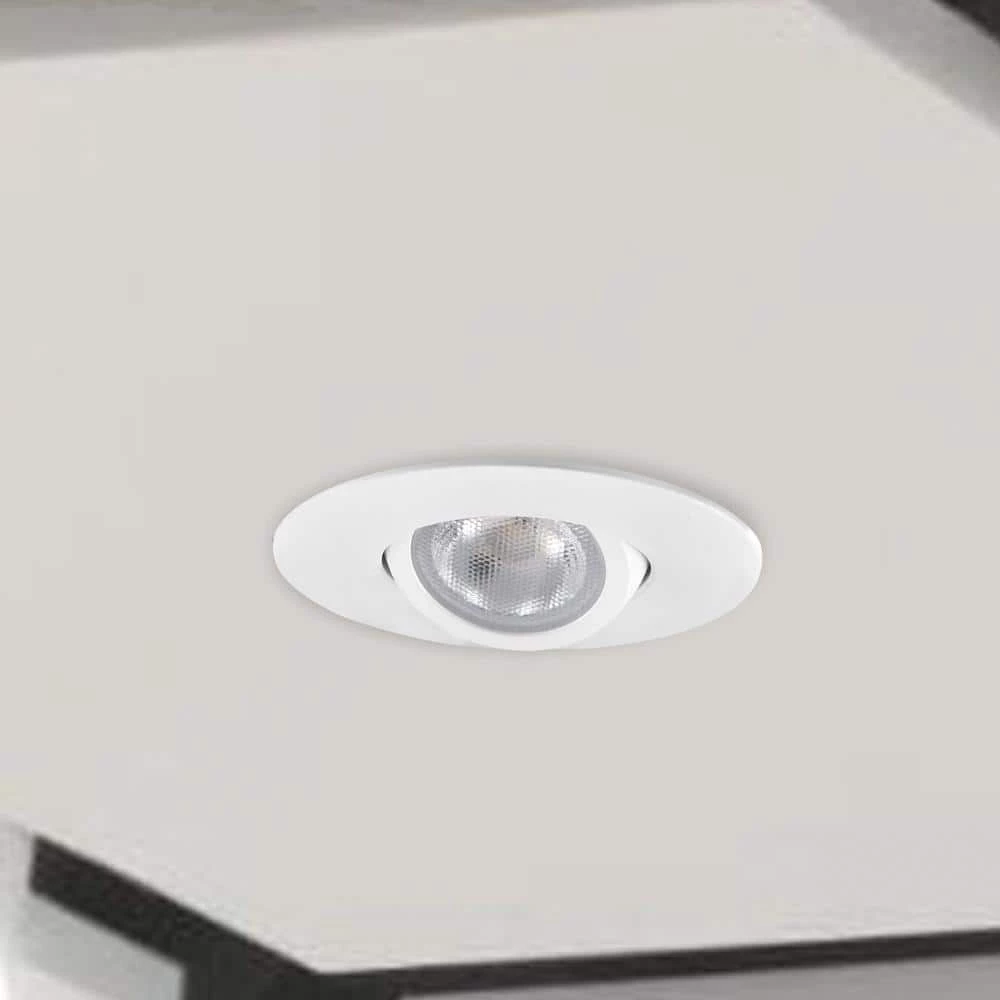 2 in. 4000K Canless Remodel Directional Gimbal White Integrated LED Recessed Light Kit by EnviroLite 5 2 in. 4000K Canless Remodel Directional Gimbal White Integrated LED Recessed Light Kit by EnviroLite - Image 3